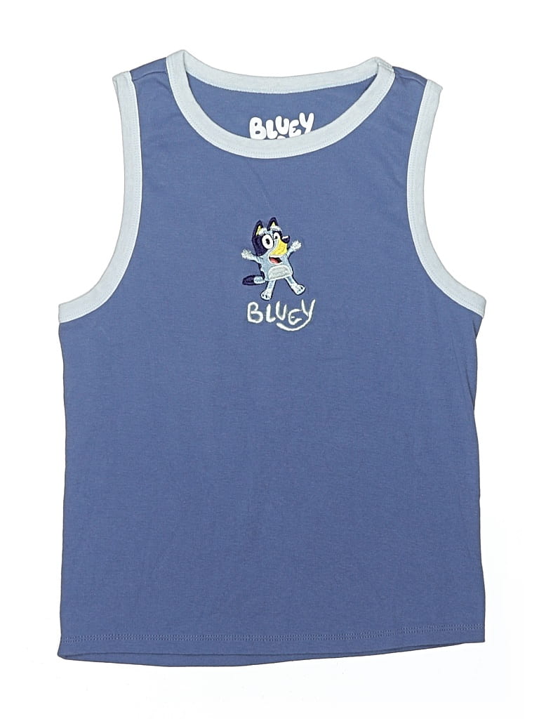 Pre-owned Bluey Kids' Sleeveless T-shirt In Blue
