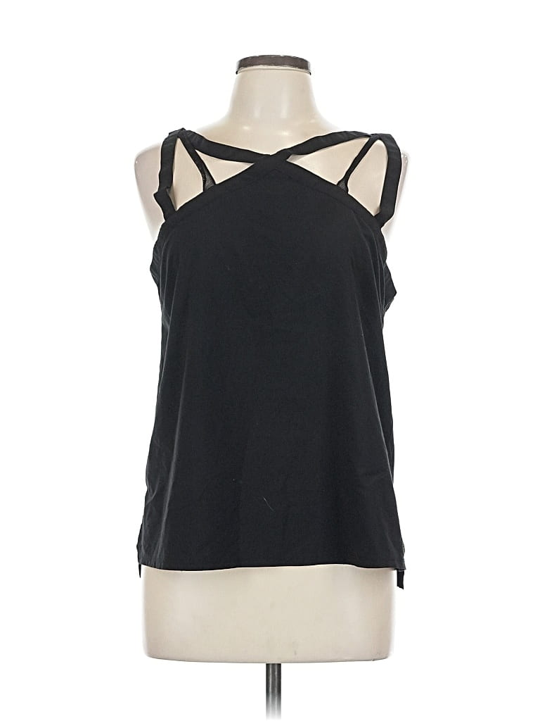 Pre-owned Fabletics Tank Top Black Halter Neckline Tops
