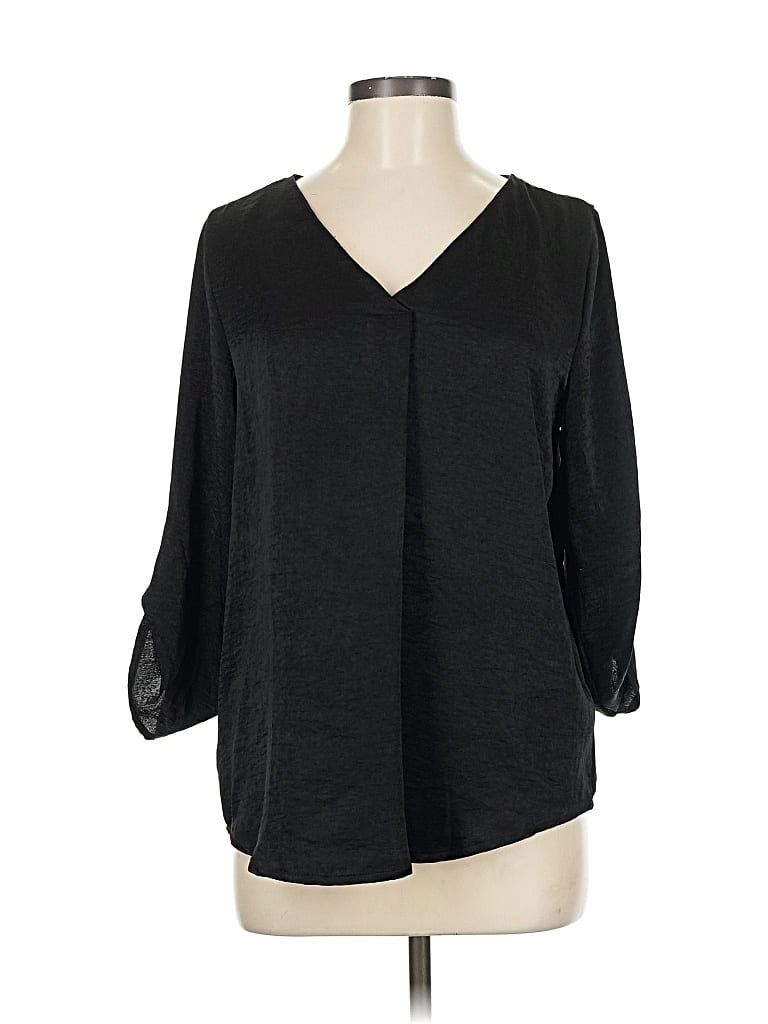 Pre-owned Alison Andrews 3/4 Sleeve Blouse In Black