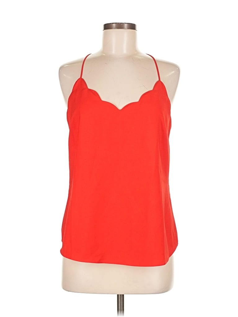 Pre-owned J.crew Factory Store Sleeveless Blouse In Orange