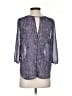 Octavia 100% Polyester Purple 3/4 Sleeve Blouse Size S - photo 2