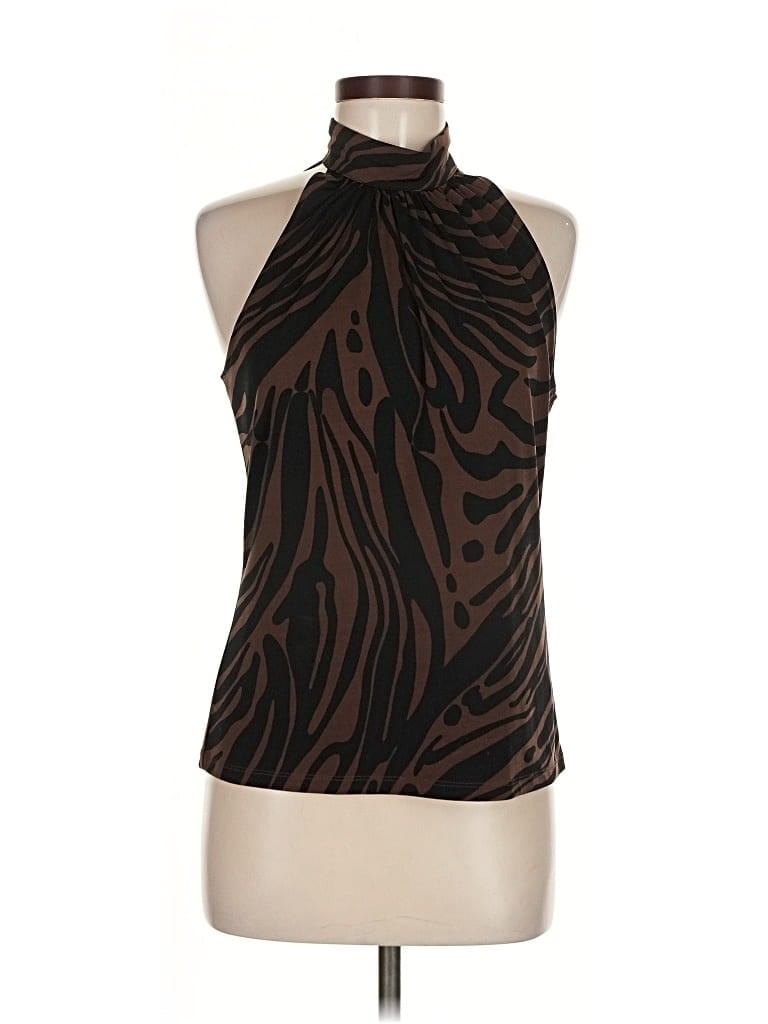 Pre-owned Michael Michael Kors Sleeveless Blouse In Brown