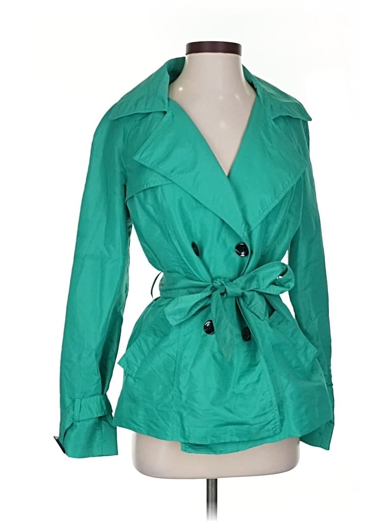 Pre-owned Style & Co Raincoat In Green
