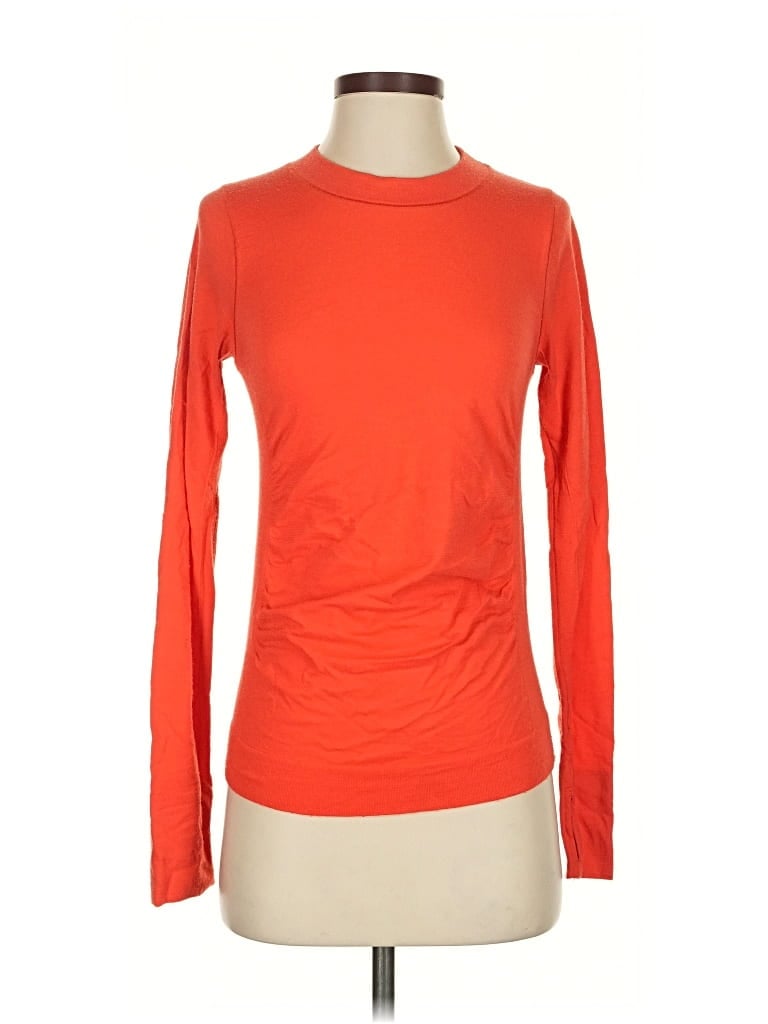 Pre-owned Athleta Long Sleeve T-shirt In Orange