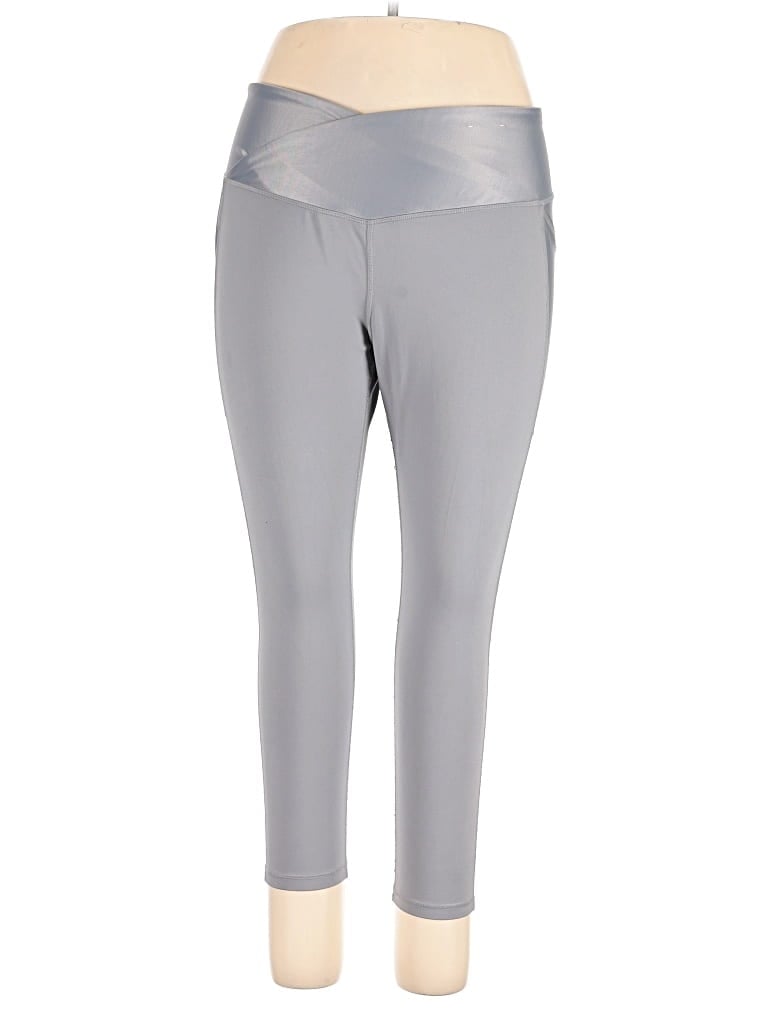 Pre-owned Xersion Active Pants In Gray