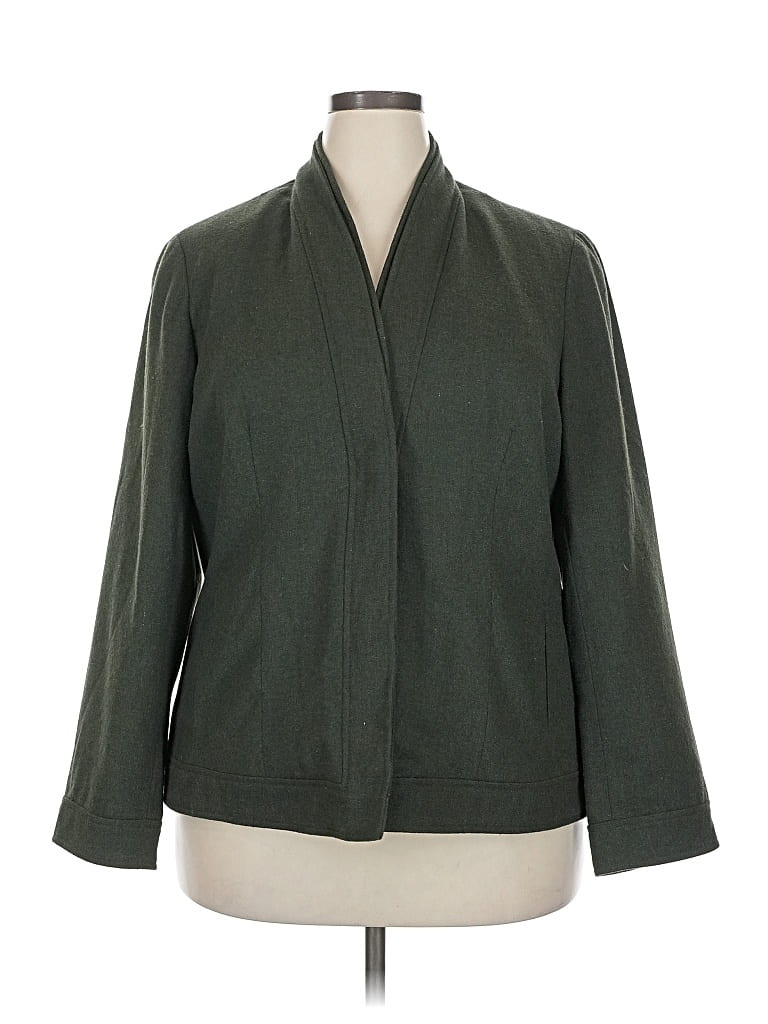 Pre-owned Coldwater Creek Blazer Jacket In Green