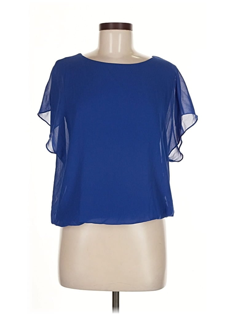 Pre-owned Viishow Short Sleeve Blouse In Blue