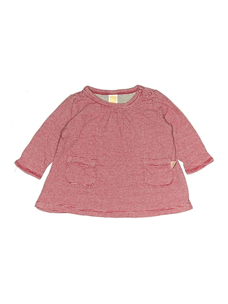 Pre-owned Stem Babies' 3/4 Sleeve Top Red Crew Neck Tops