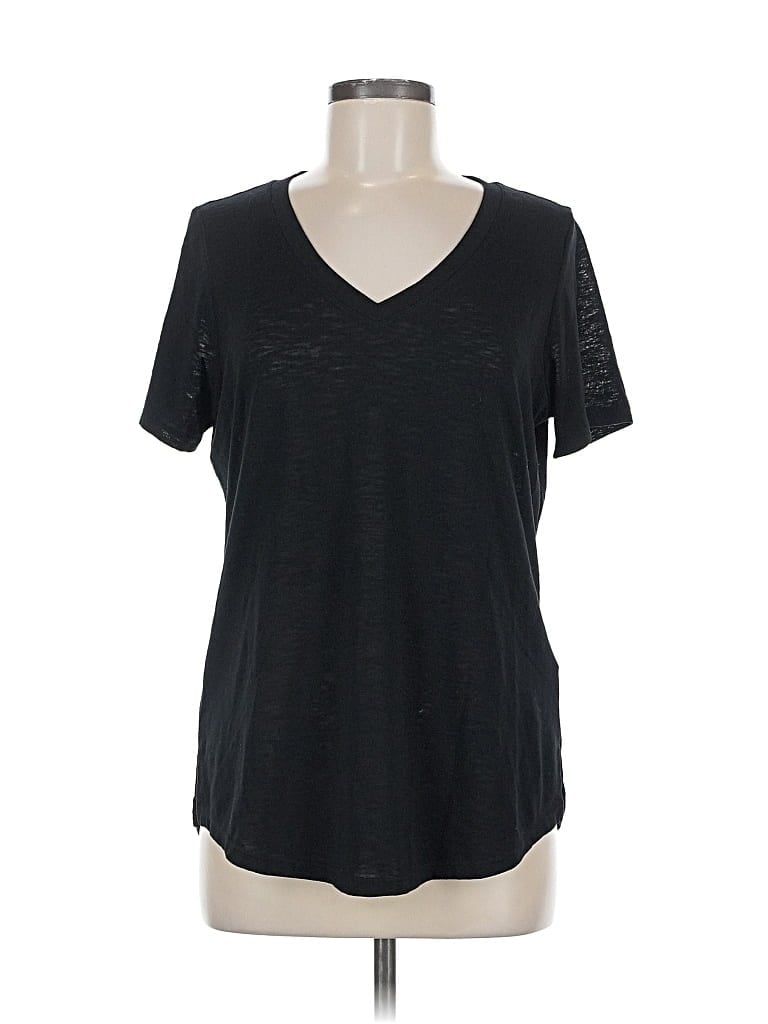 Pre-owned Athleta Short Sleeve T-shirt In Black