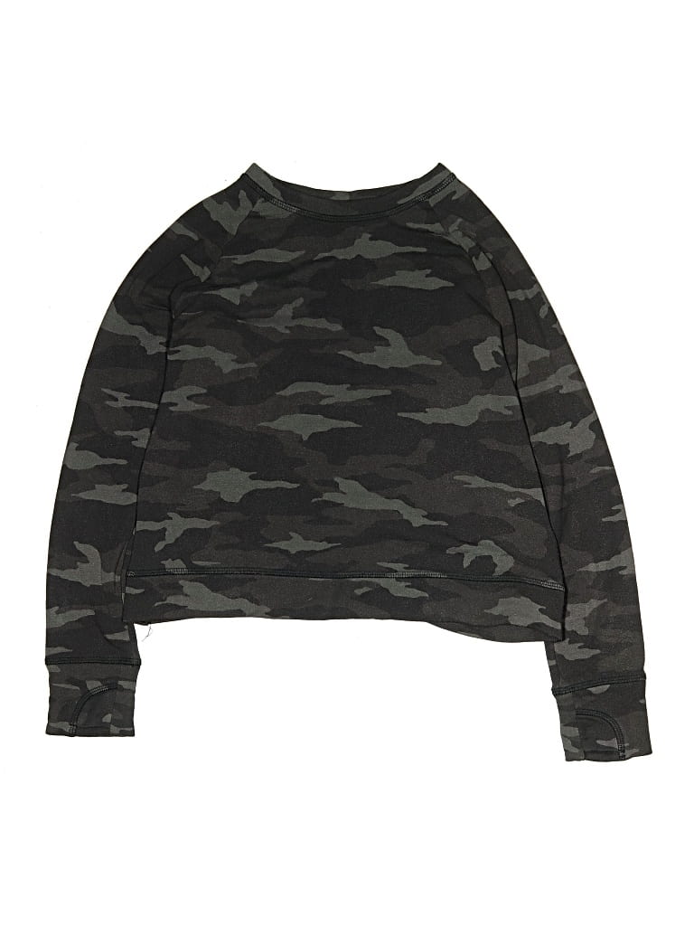 Pre-owned Athleta Girl Kids' Long Sleeve T-shirt In Black