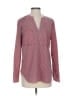 CAbi 100% Polyester Stripes Red Long Sleeve Blouse Size S - photo 1