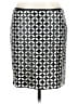 Vince Camuto 100% Polyester Argyle Silver Casual Skirt Size 10 - photo 1