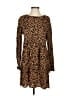 BP. Animal Print Brown Casual Dress Size S - photo 1