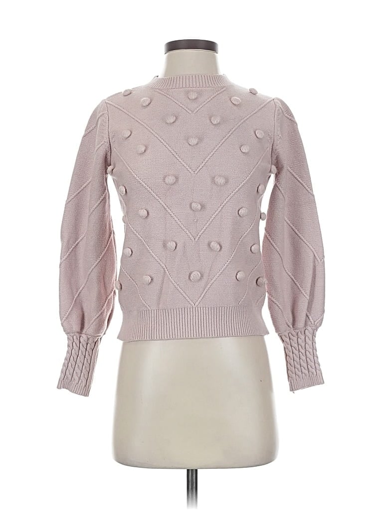 Pre-owned Simplee Turtleneck Sweater In Pink