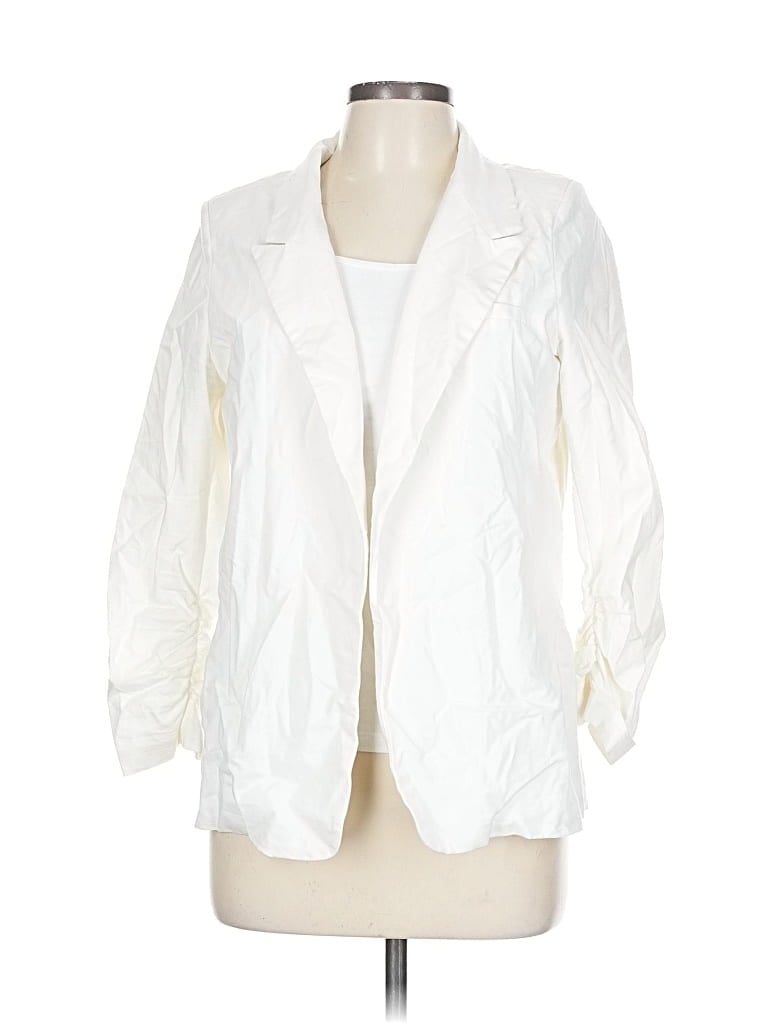 Pre-owned Tcec Blazer Jacket In White