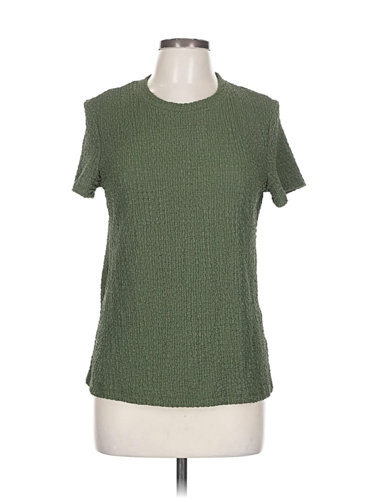 Pre-owned Time And Tru Short Sleeve T-shirt In Green