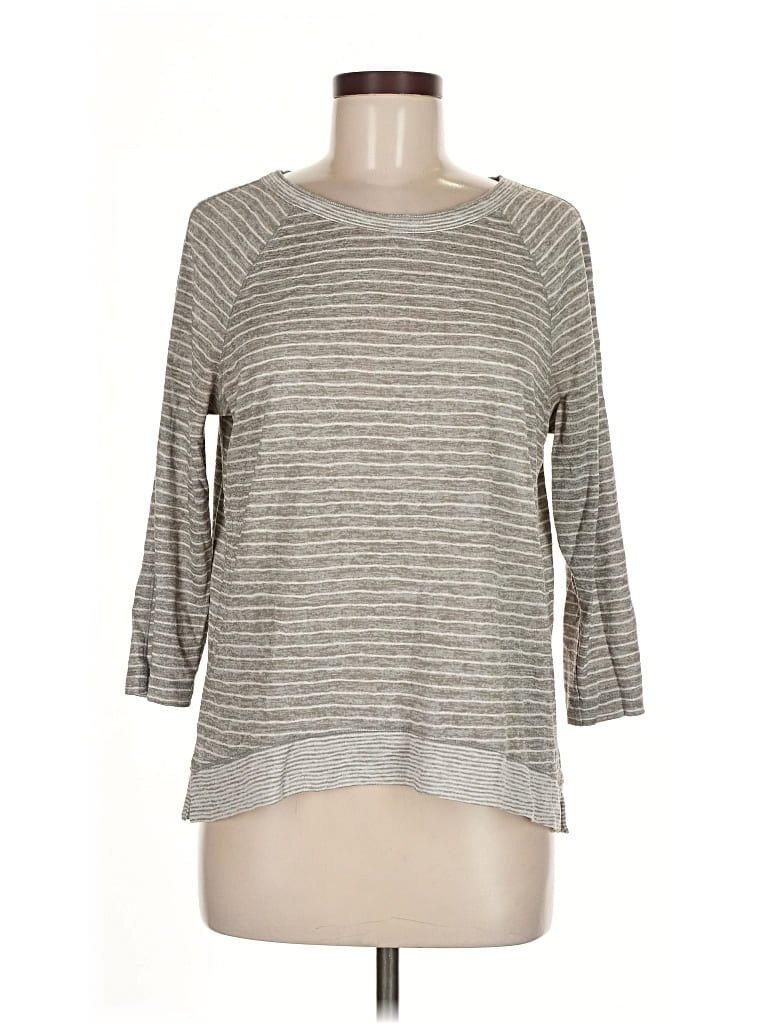 Pre-owned Ann Taylor Loft Pullover Sweater In Gray