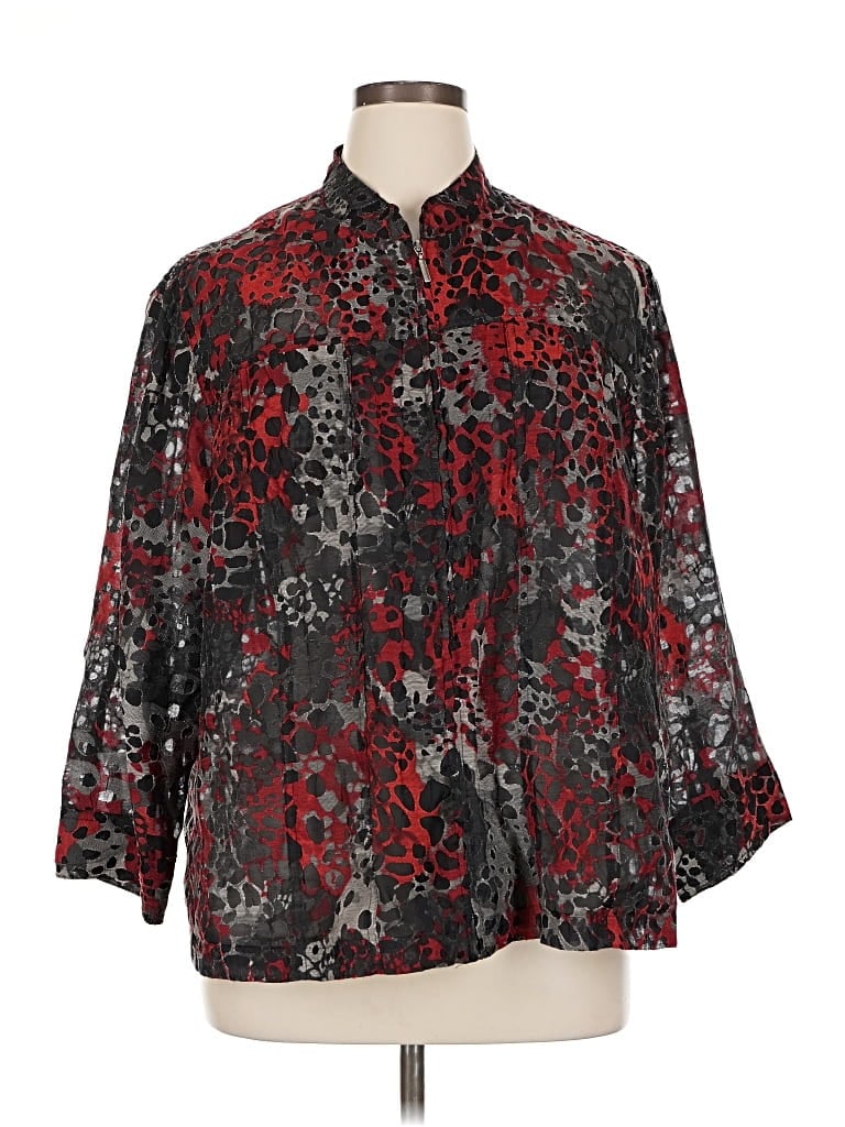 Pre-owned Ruby Rd. 3/4 Sleeve Blouse In Black