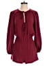 BCBGMAXAZRIA 100% Polyester Burgundy Red Romper Size XXS - photo 1