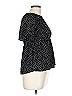 Urban Romantics 100% Polyester Polka Dots Black Short Sleeve Blouse Size L - photo 4
