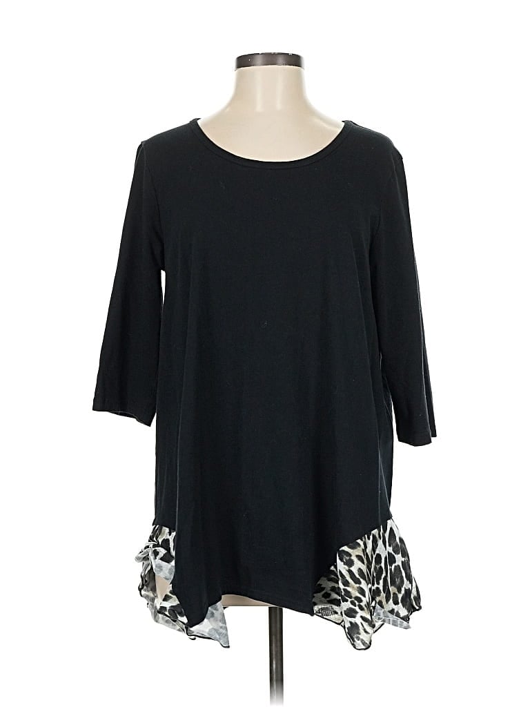 Pre-owned Blair 3/4 Sleeve T-shirt In Black