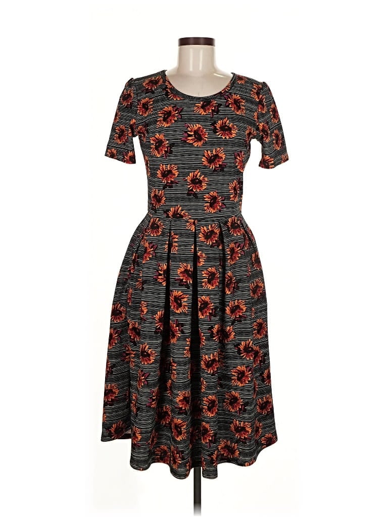 Pre-owned Lularoe Casual Dress In Gray