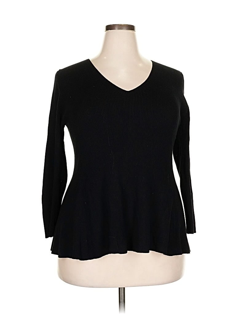 Pre-owned Ann Taylor Pullover Sweater In Black