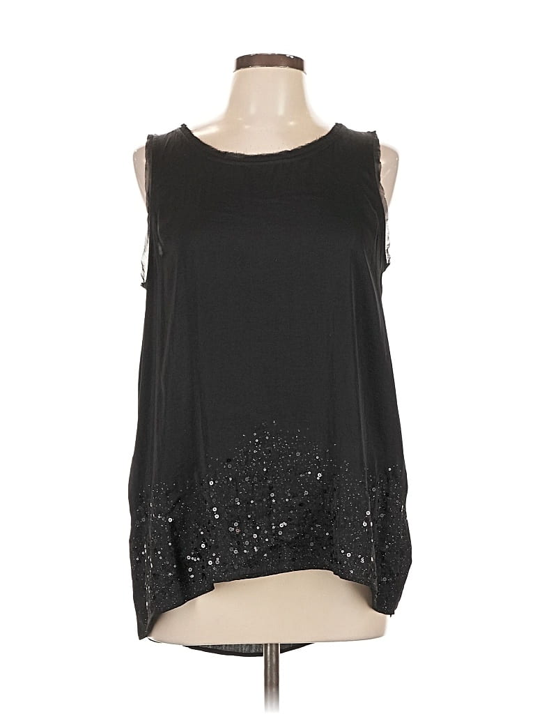 Pre-owned Simply Vera Vera Wang Sleeveless Blouse In Black