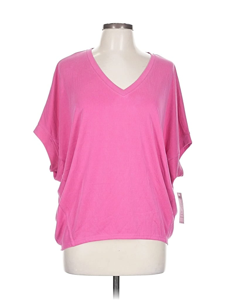 Pre-owned Chico's Short Sleeve T-shirt In Pink