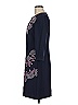 Eliza J 100% Polyester Paisley Blue Casual Dress Size 6 - photo 5