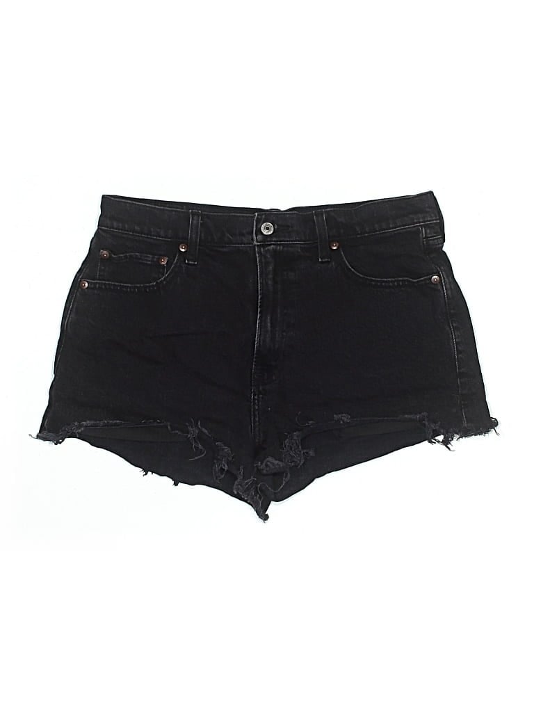 Pre-owned Abercrombie & Fitch Denim Shorts In Black