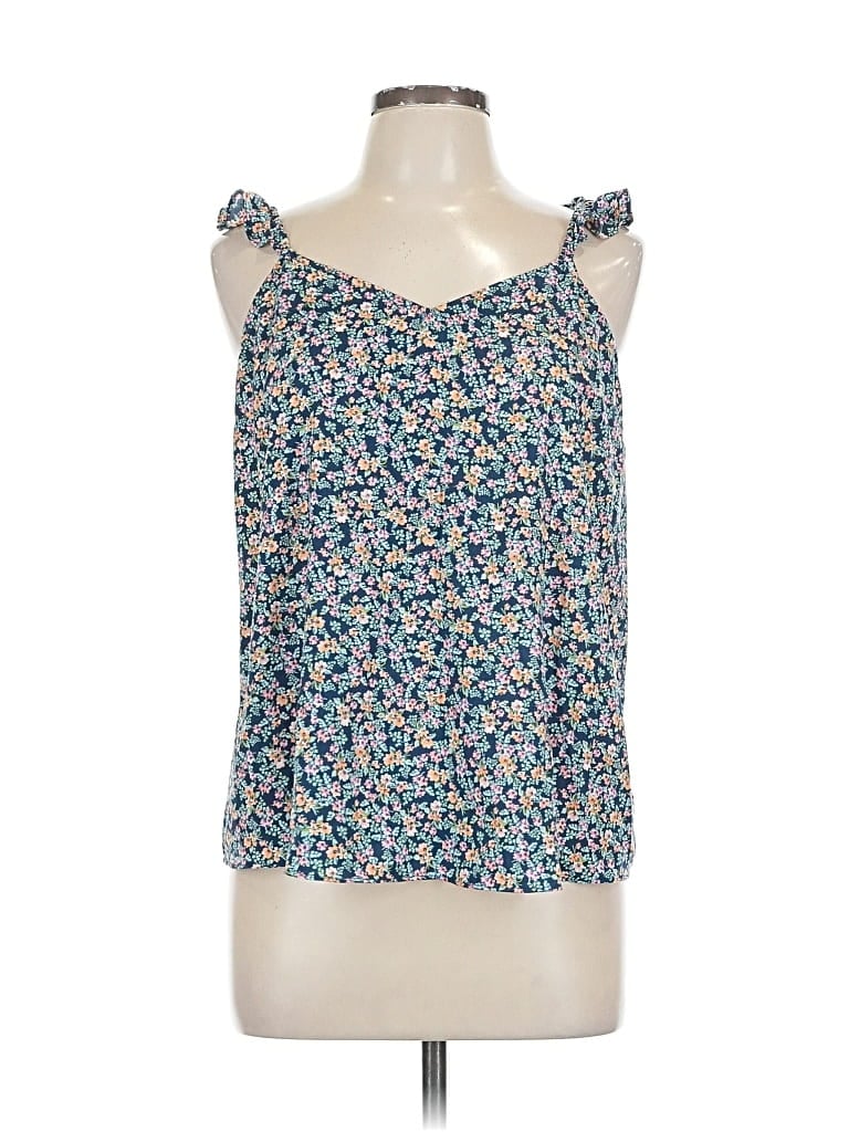 Pre-owned Lc Lauren Conrad Sleeveless Blouse In Blue
