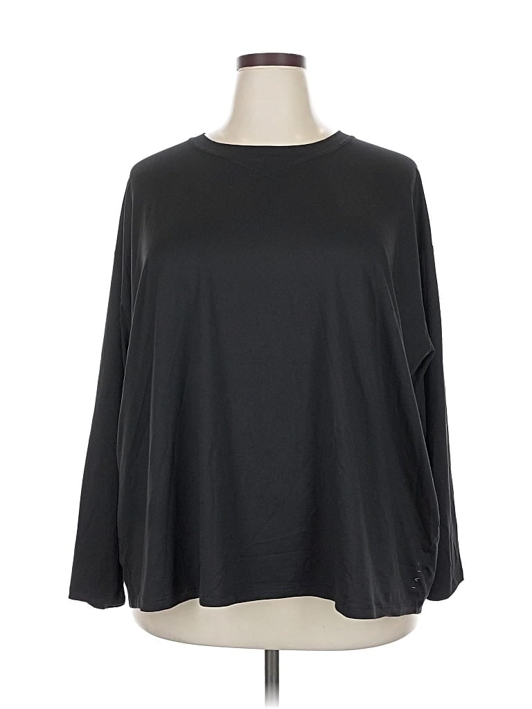 Pre-owned Livi 3/4 Sleeve T-shirt In Black