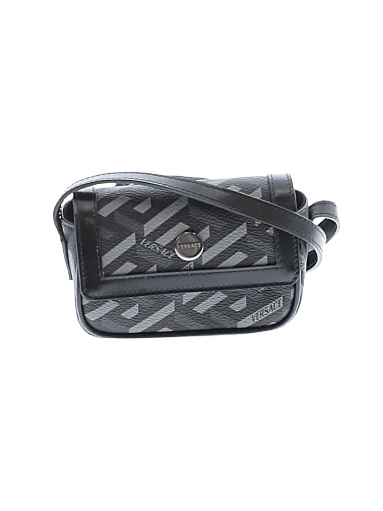 Pre-owned Versace Crossbody Bag In Black