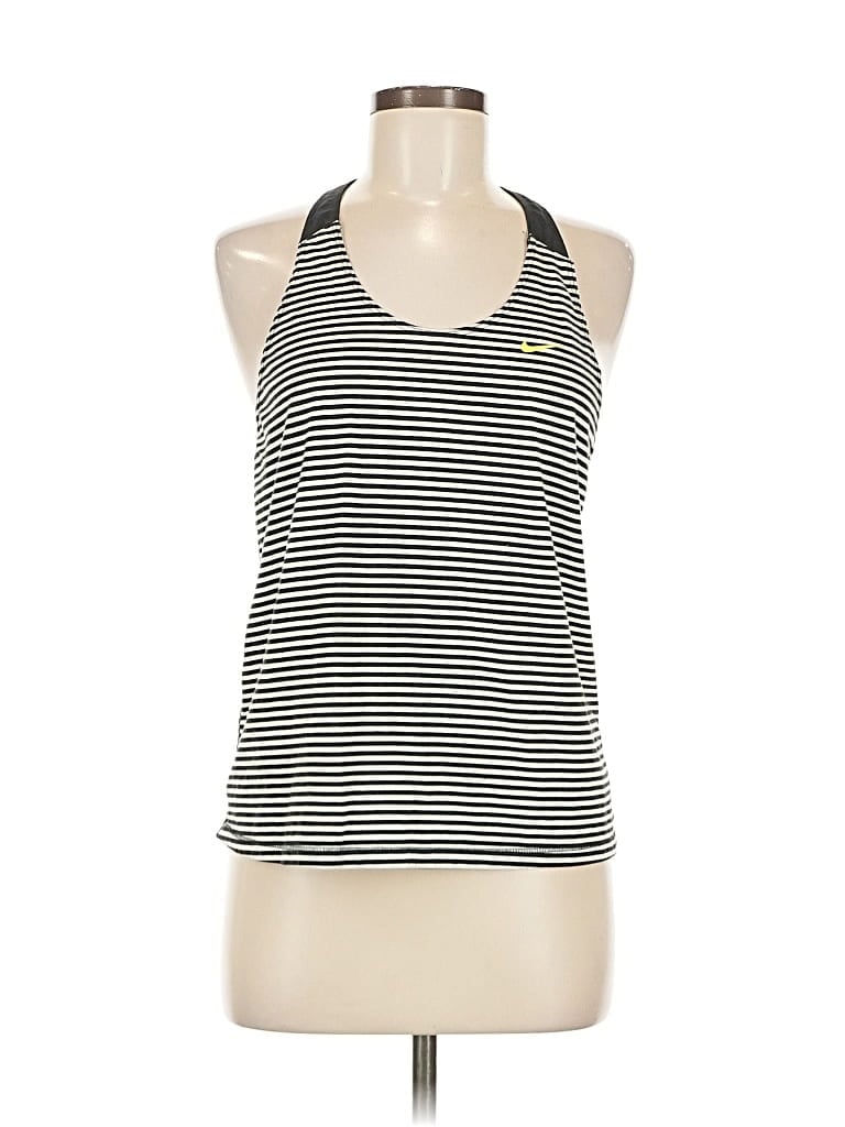 Pre-owned Nike Tank Top Black Halter Neckline Tops