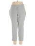 dalia Solid Gray Casual Pants Size 14w - photo 1