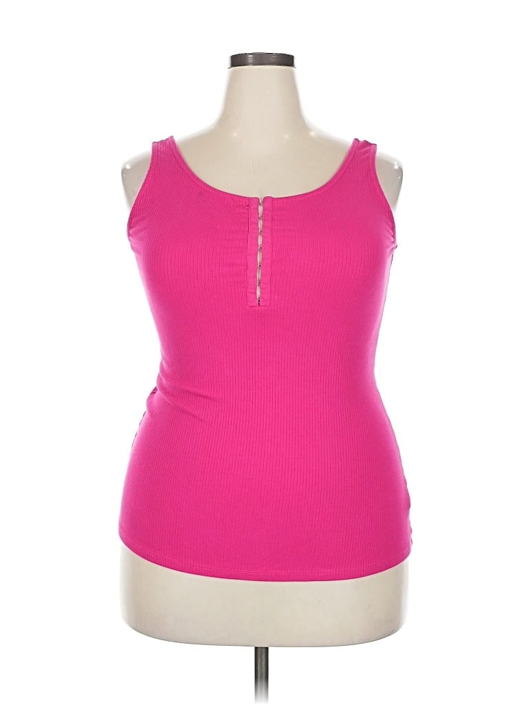 Pre-owned Torrid Tank Top Pink Halter Neckline Tops