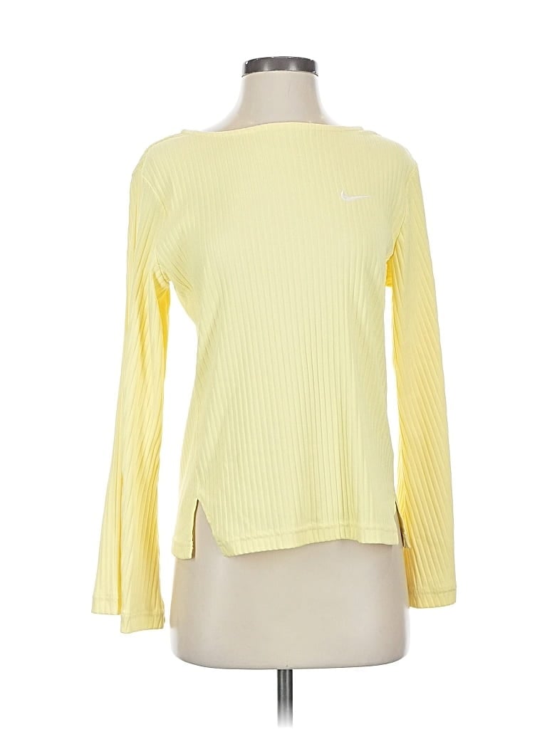 Pre-owned Nike Long Sleeve T-shirt In Yellow