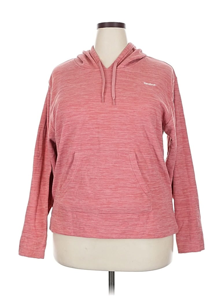 Pre-owned Reebok Pullover Hoodie In Pink