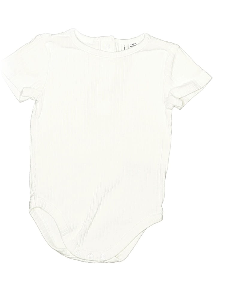 Click to view more detailed imagery on our partner's website Pre-owned Janie And Jack Babies' Short Sleeve Onesie In White