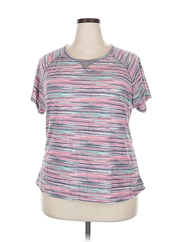 Pre-owned Climateright By Cuddl Duds Short Sleeve T-shirt In Pink