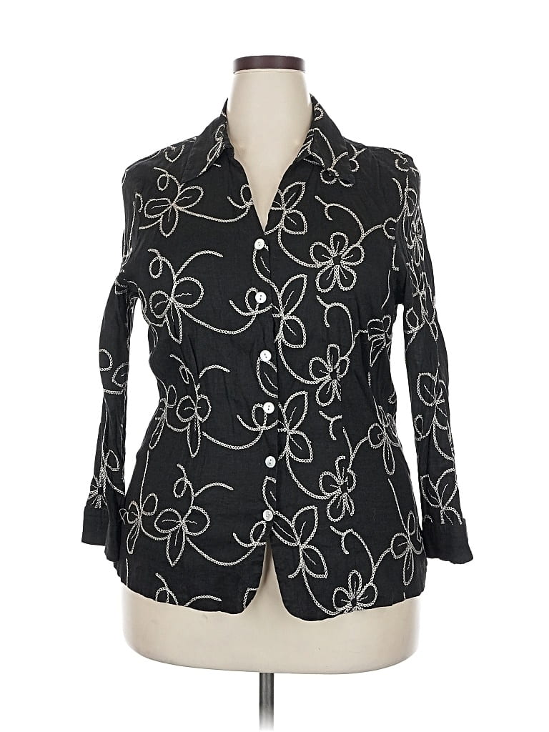 Pre-owned Anne Carson Kimono In Black