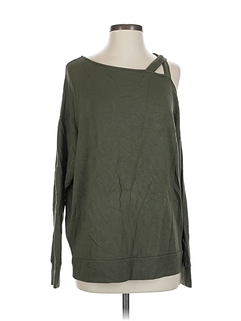 Pre-owned Express Pullover Sweater In Green