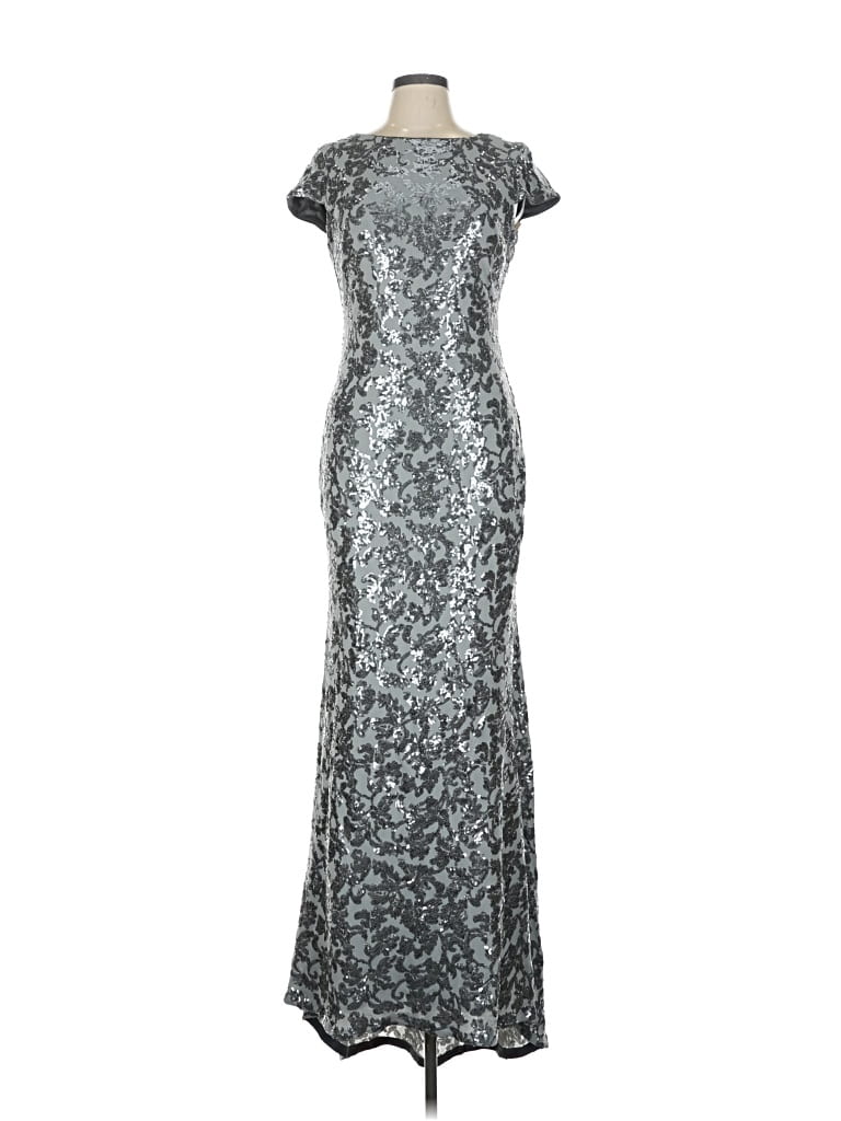 Pre-owned Calvin Klein Cocktail Dress In Silver