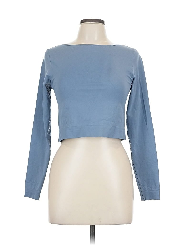 Pre-owned H&m Sport Long Sleeve T-shirt In Blue