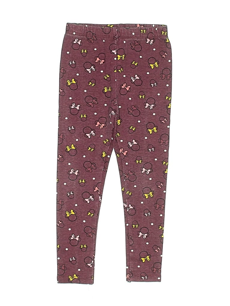 Pre-owned Disney Kids' Casual Pants In Burgundy