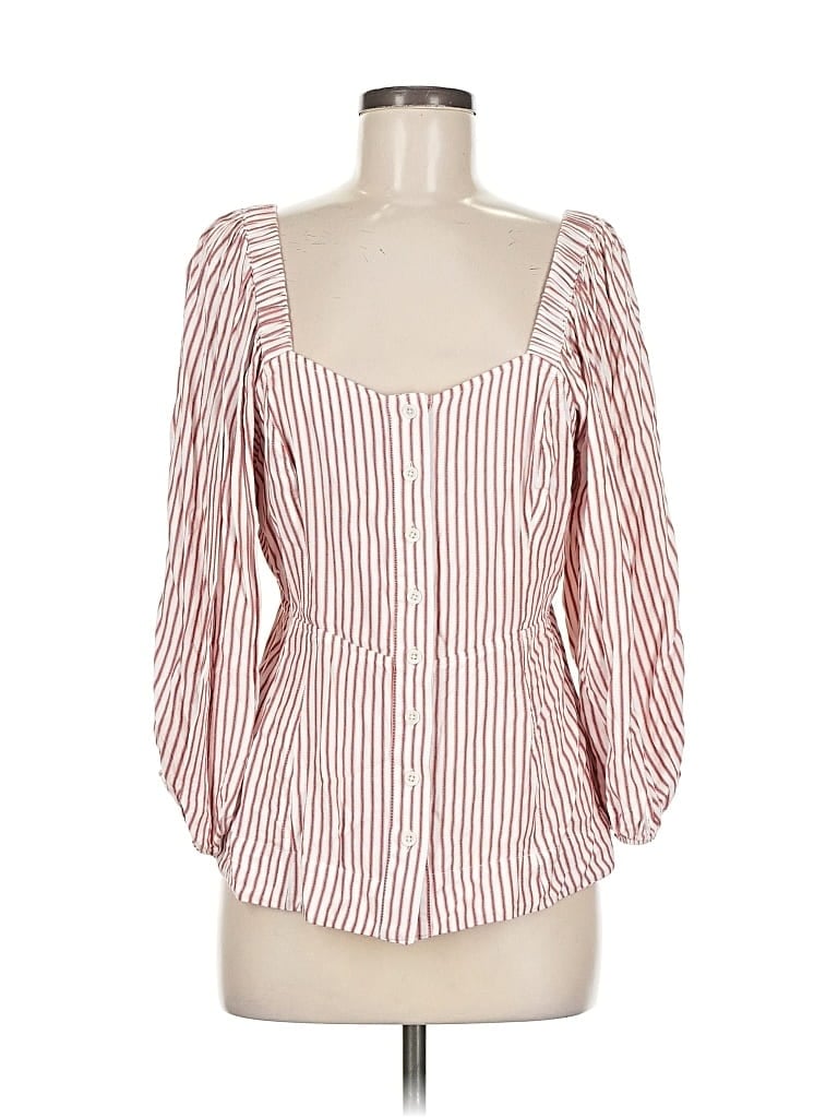 Pre-owned Cabi 3/4 Sleeve Blouse In Red