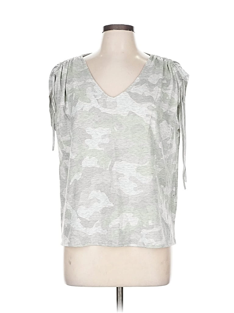 Pre-owned Jane And Delancey Sleeveless T-shirt In Silver