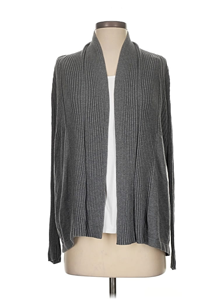 Pre-owned Croft & Barrow Cardigan Sweater In Gray