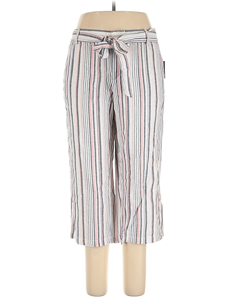 Pre-owned Liz Claiborne Linen Pants In White